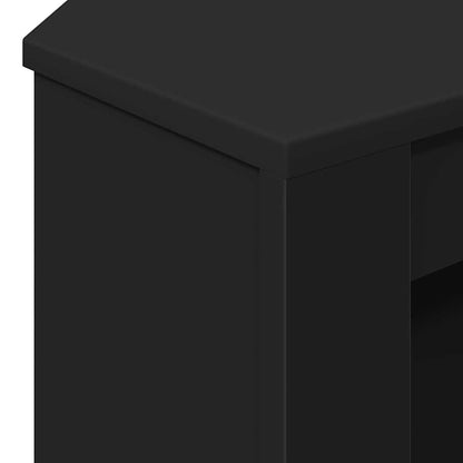 vidaXL EckTVSchrank Schwarz 102 x 40,5 x 45 cm Holzwerkstoff