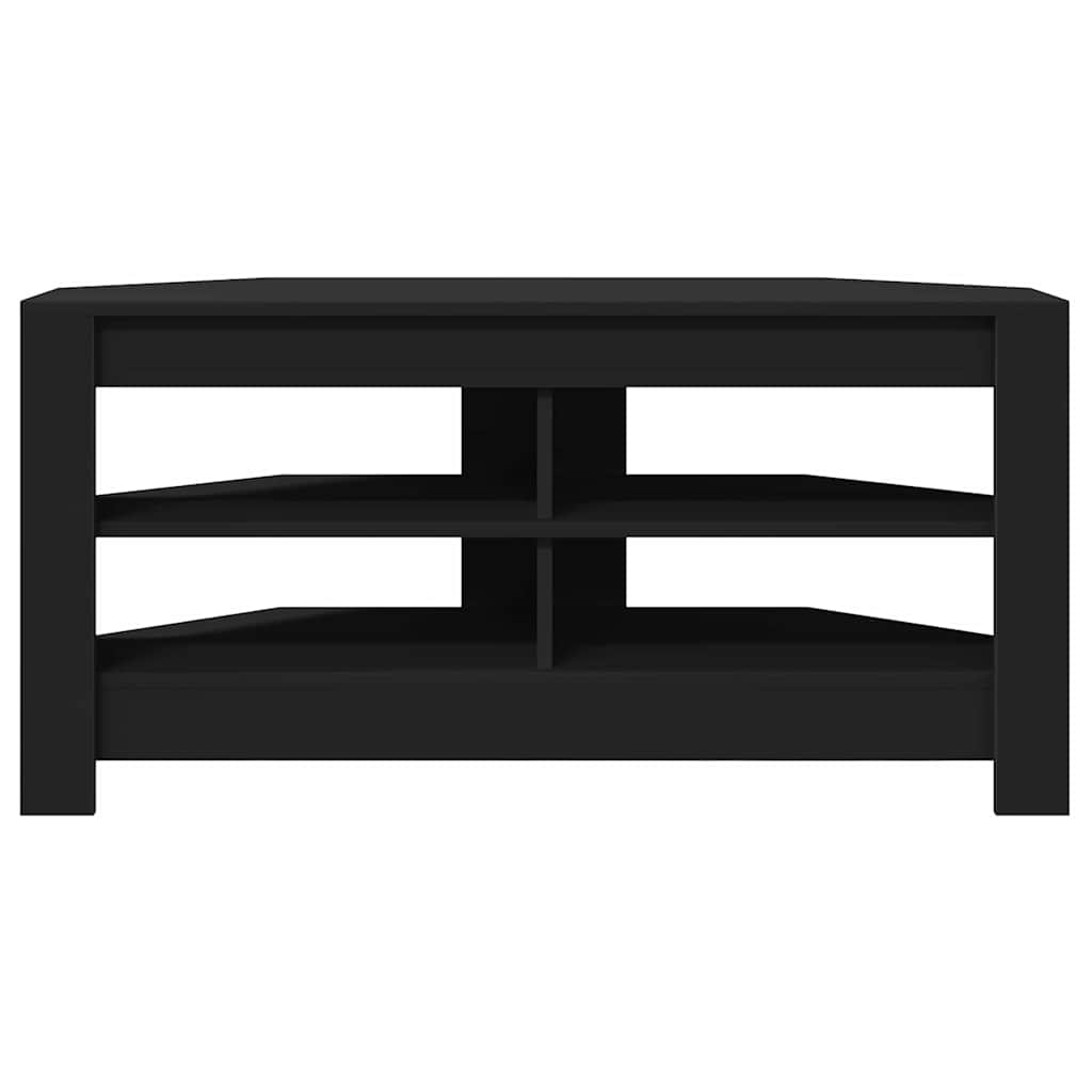 vidaXL EckTVSchrank Schwarz 102 x 40,5 x 45 cm Holzwerkstoff