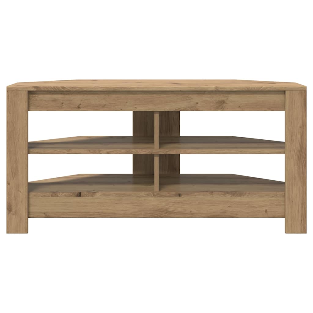 vidaXL EckTVSchrank Artisan-Eiche 102 x 40,5 x 45 cm Holzwerkstoff