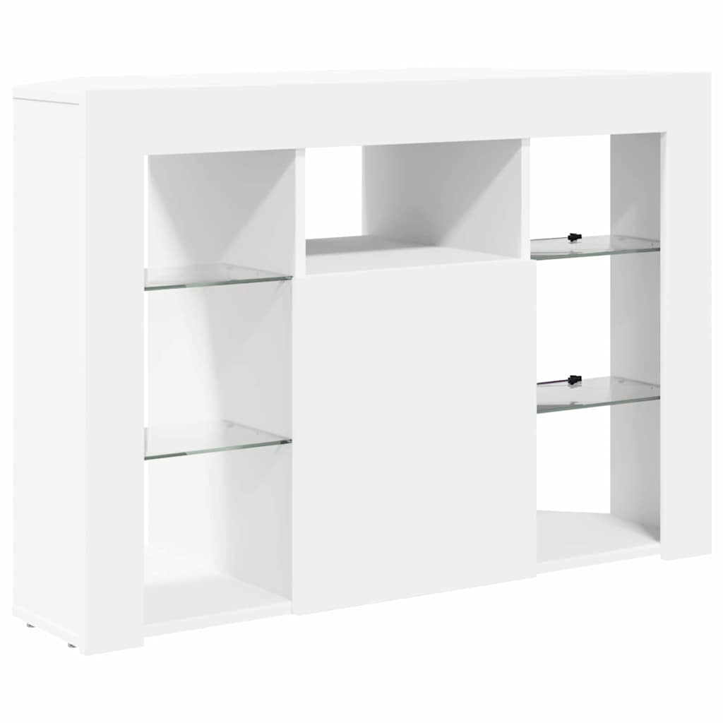 vidaXL Eck-LED-TV-Schrank Wandmontiert Weiß 100x40x68cm Holzwerkstoff