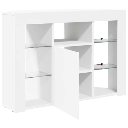 vidaXL Eck-LED-TV-Schrank Wandmontiert Weiß 100x40x68cm Holzwerkstoff