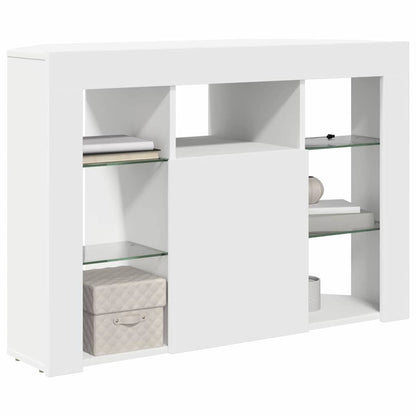 vidaXL Eck-LED-TV-Schrank Wandmontiert Weiß 100x40x68cm Holzwerkstoff