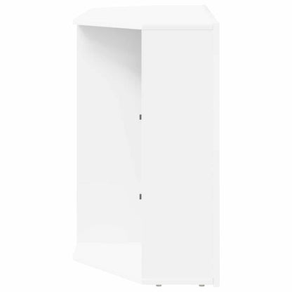 vidaXL Eck-LED-TV-Schrank Wandmontiert Weiß 100x40x68cm Holzwerkstoff