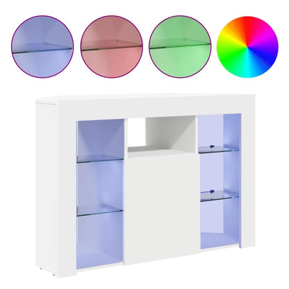 vidaXL Eck-LED-TV-Schrank Wandmontiert Weiß 100x40x68cm Holzwerkstoff