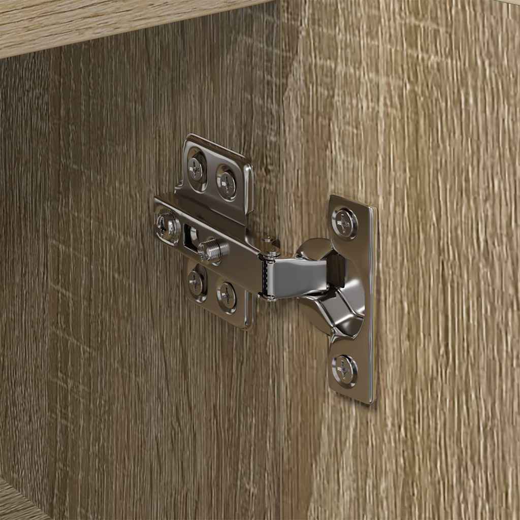 vidaXL Eck-LED-TV-Schrank Sonoma-Eiche 100x40x68cm Holzwerkstoff