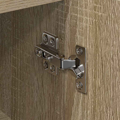 vidaXL Eck-LED-TV-Schrank Sonoma-Eiche 100x40x68cm Holzwerkstoff