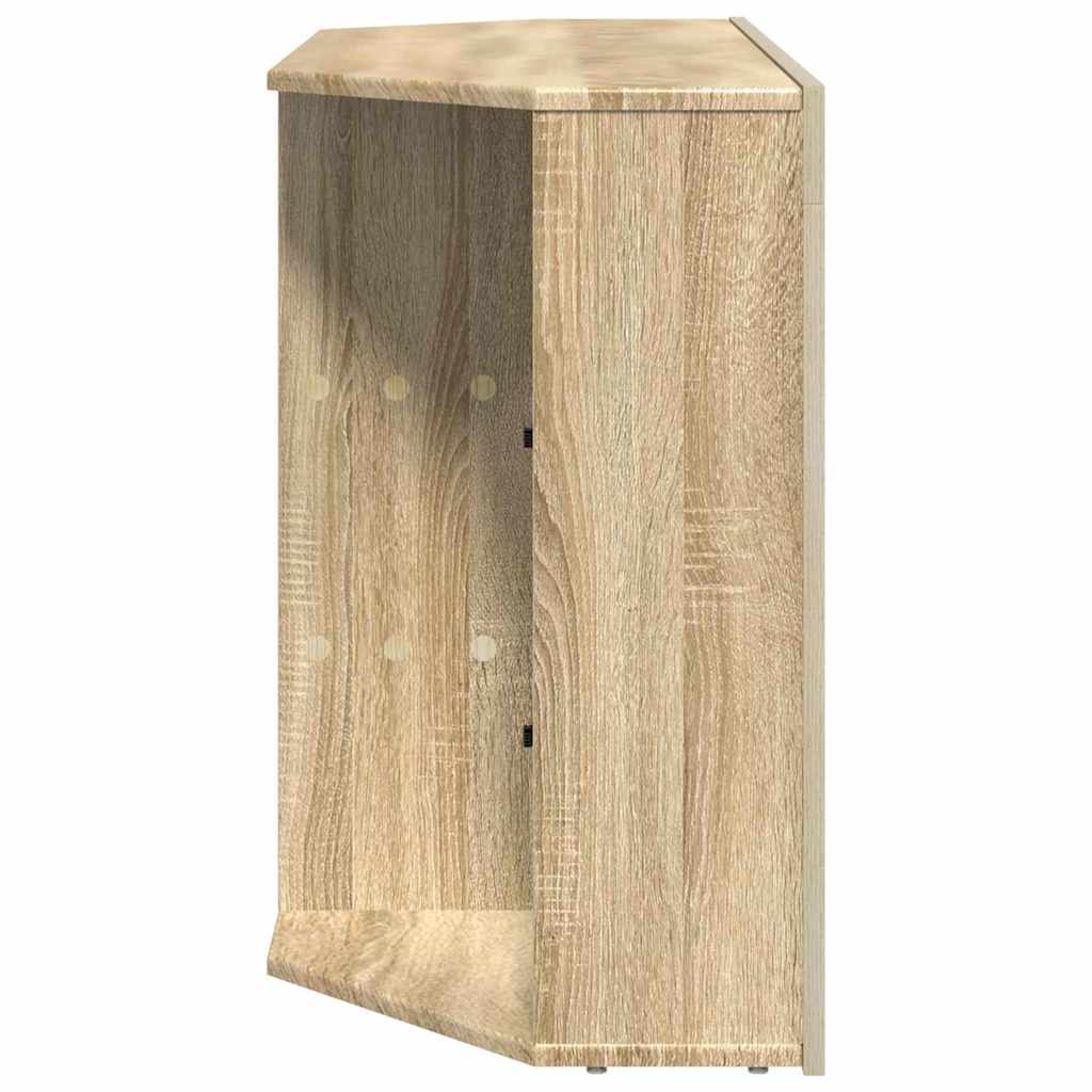 vidaXL Eck-LED-TV-Schrank Sonoma-Eiche 100x40x68cm Holzwerkstoff
