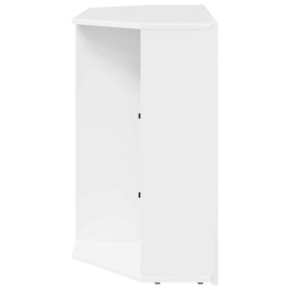 vidaXL Eck-LED-TV-Schrank Hochglanz Weiß 100x40x68cm Holzwerkstoff