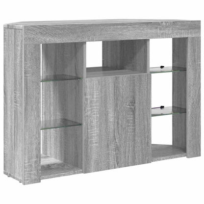 vidaXL Eck-LED-TV-Schrank Graues Sonoma 100x40x68cm Holzwerkstoff
