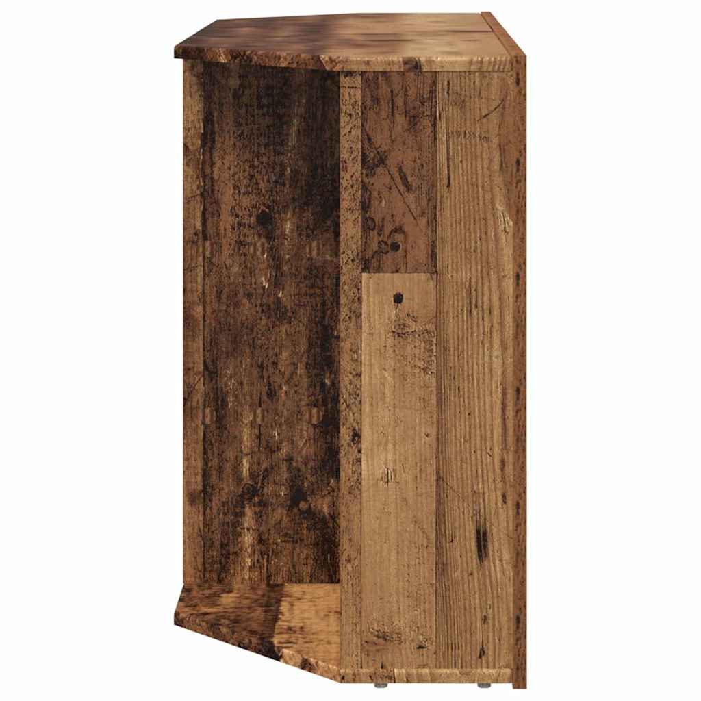 vidaXL Eck-LED-TV-Schrank Altholz 100x40x68cm Holzwerkstoff