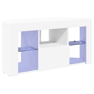 vidaXL Eck-LED-TV-Schrank Weiß 100 x 40 x 50 cm Holzwerkstoff