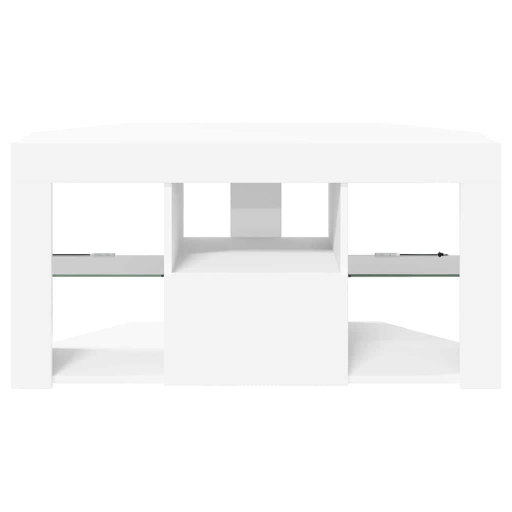 vidaXL Eck-LED-TV-Schrank Weiß 100 x 40 x 50 cm Holzwerkstoff