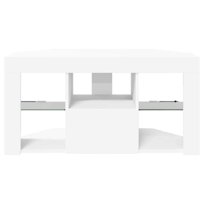 vidaXL Eck-LED-TV-Schrank Weiß 100 x 40 x 50 cm Holzwerkstoff