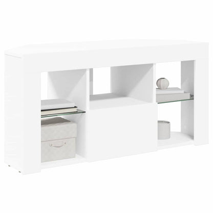 vidaXL Eck-LED-TV-Schrank Weiß 100 x 40 x 50 cm Holzwerkstoff