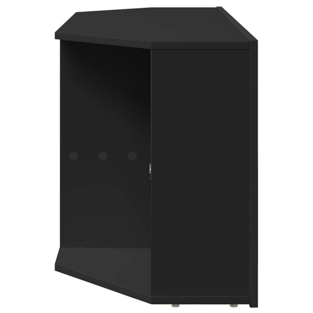 vidaXL Eck-LED-TV-Schrank Schwarz 100 x 40 x 50 cm Holzwerkstoff