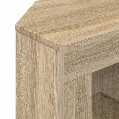 vidaXL Eck-LED-TV-Schrank Sonoma-Eiche 100 x 40 x 50 cm Holzwerkstoff