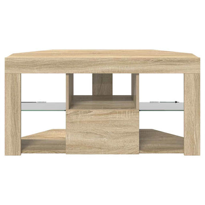 vidaXL Eck-LED-TV-Schrank Sonoma-Eiche 100 x 40 x 50 cm Holzwerkstoff