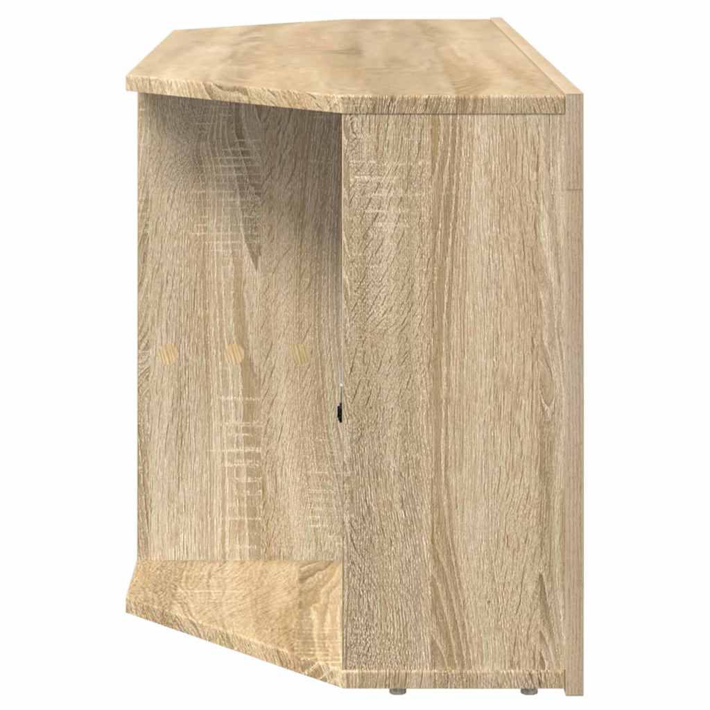 vidaXL Eck-LED-TV-Schrank Sonoma-Eiche 100 x 40 x 50 cm Holzwerkstoff