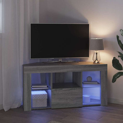 vidaXL Eck-LED-TV-Schrank Graues Sonoma 100 x 40 x 50 cm Holzwerkstoff
