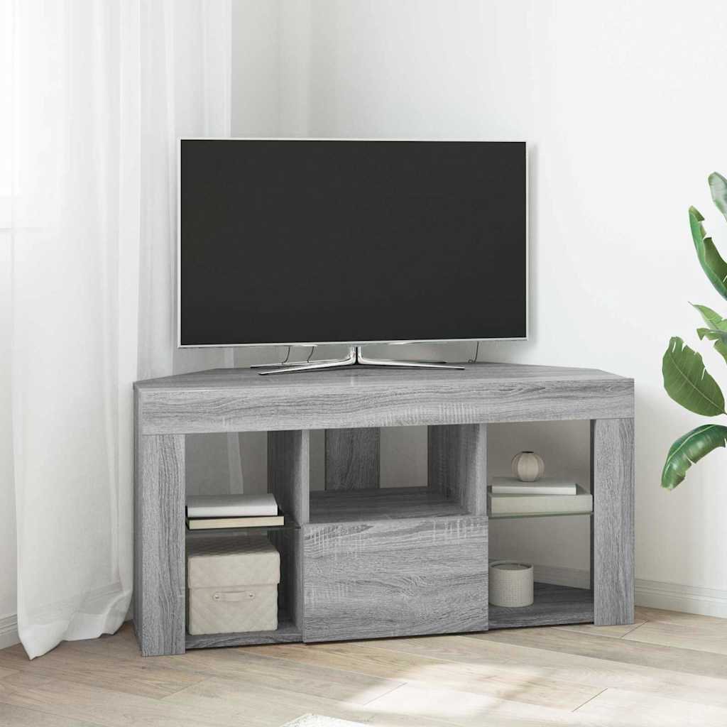 vidaXL Eck-LED-TV-Schrank Graues Sonoma 100 x 40 x 50 cm Holzwerkstoff