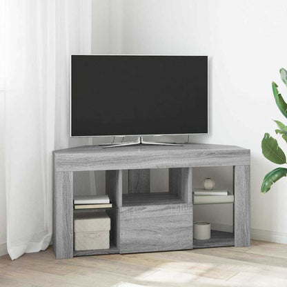 vidaXL Eck-LED-TV-Schrank Graues Sonoma 100 x 40 x 50 cm Holzwerkstoff
