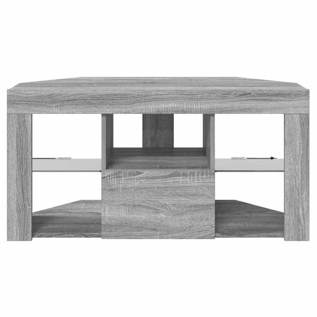 vidaXL Eck-LED-TV-Schrank Graues Sonoma 100 x 40 x 50 cm Holzwerkstoff