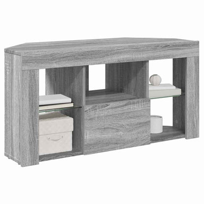 vidaXL Eck-LED-TV-Schrank Graues Sonoma 100 x 40 x 50 cm Holzwerkstoff