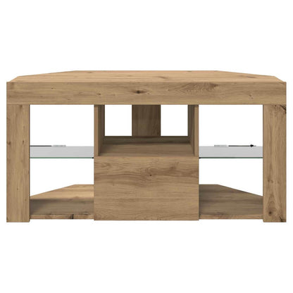 vidaXL Eck-LED-TV-Schrank Artisan-Eiche 100 x 40 x 50 cm Holzwerkstoff