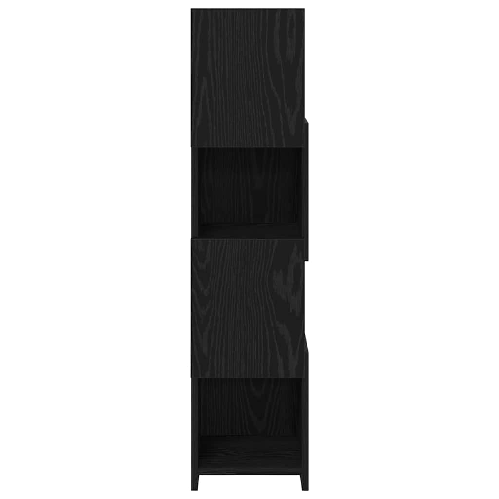 vidaXL Eckschrank Schwarz Eichen-Optik 25,5x25x102cm Holzwerkstoff