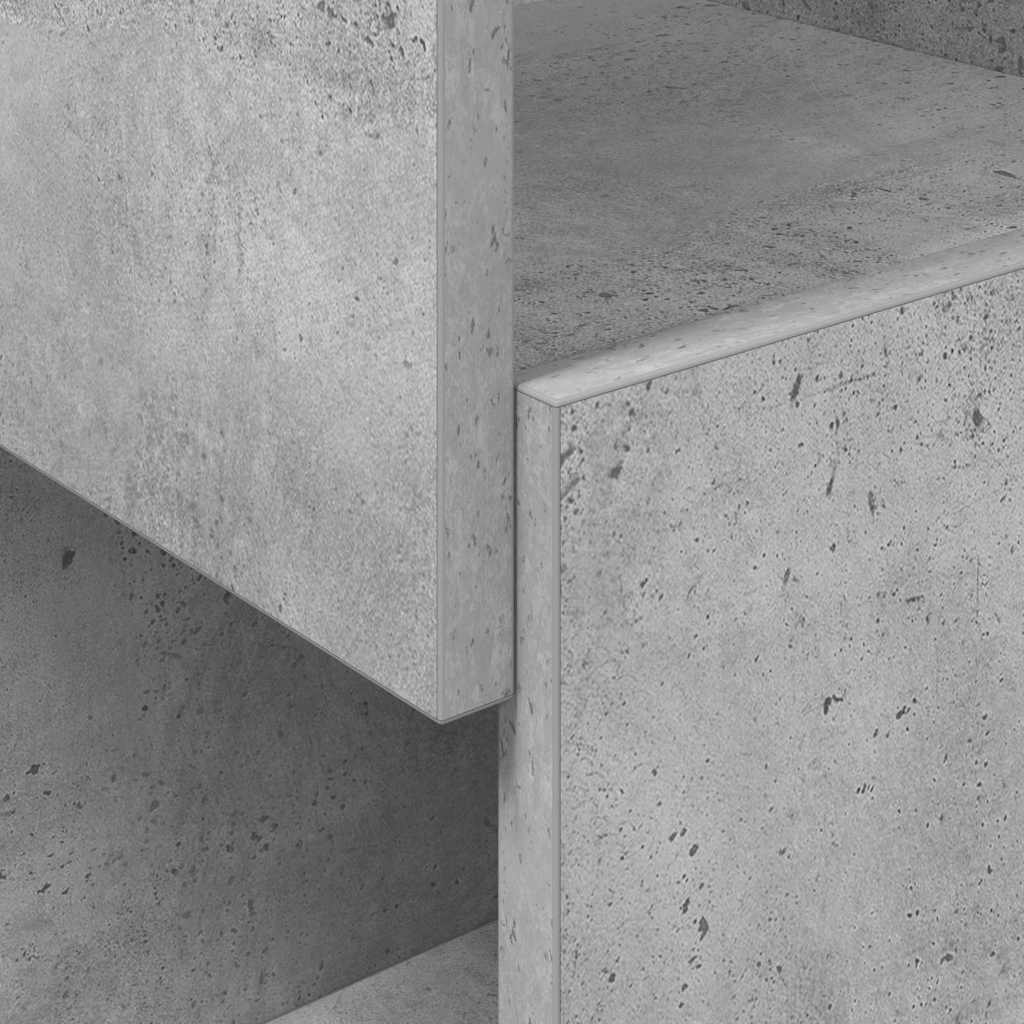 vidaXL Eckschrank Beton Grau 25,5x25x102cm Holzwerkstoff