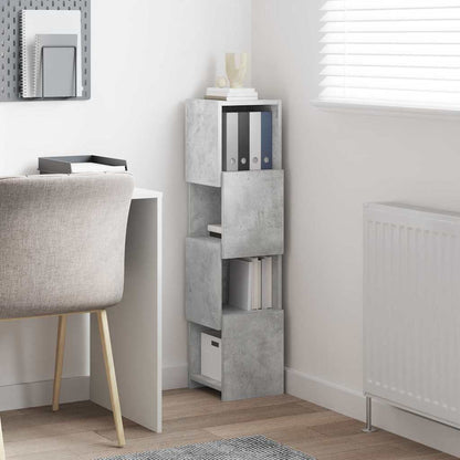 vidaXL Eckschrank Beton Grau 25,5x25x102cm Holzwerkstoff