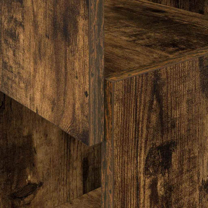 vidaXL Eckschrank Geräucherte Eiche 25,5x25x102cm Holzwerkstoff