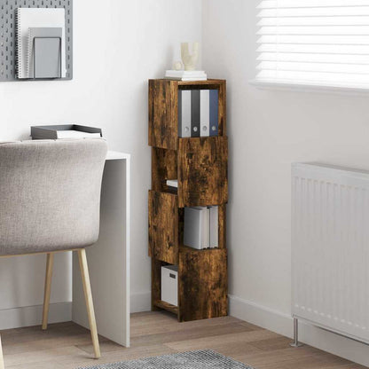 vidaXL Eckschrank Geräucherte Eiche 25,5x25x102cm Holzwerkstoff