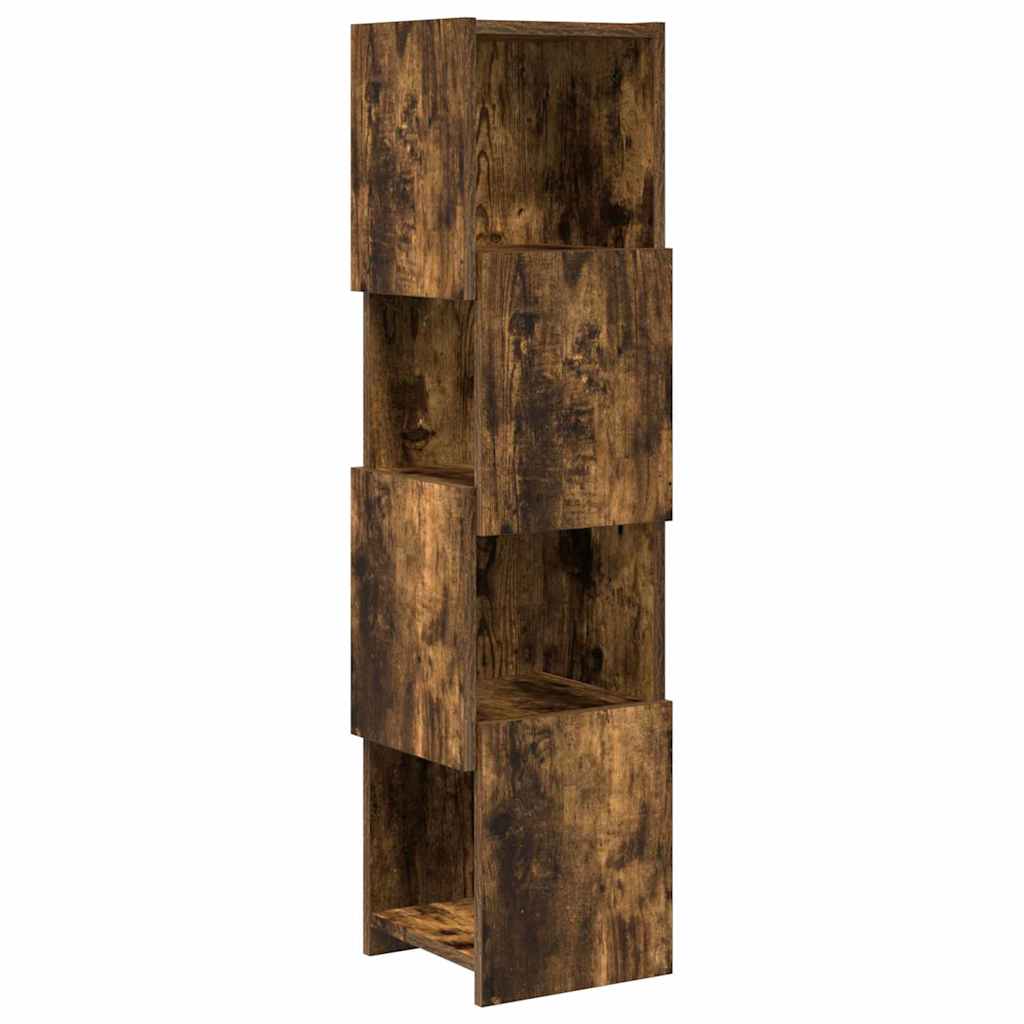 vidaXL Eckschrank Geräucherte Eiche 25,5x25x102cm Holzwerkstoff