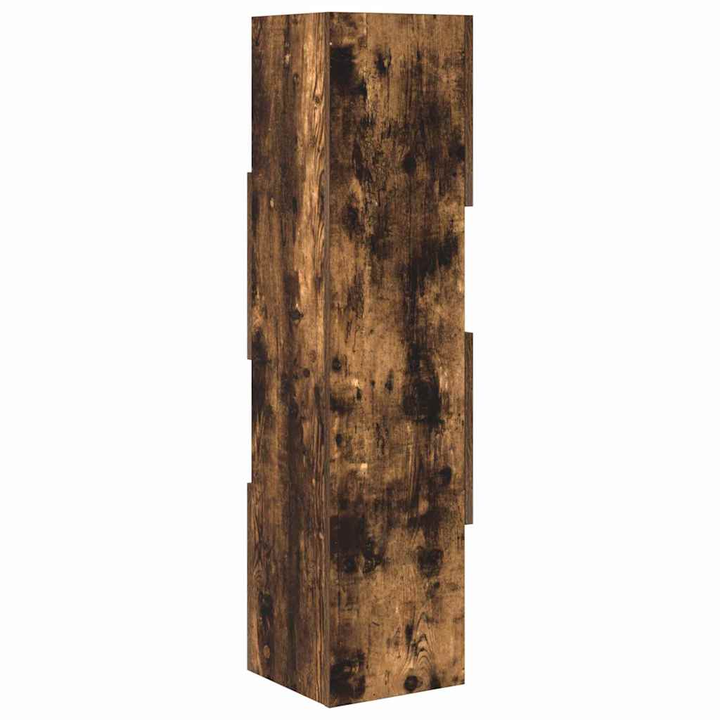 vidaXL Eckschrank Geräucherte Eiche 25,5x25x102cm Holzwerkstoff