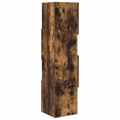 vidaXL Eckschrank Geräucherte Eiche 25,5x25x102cm Holzwerkstoff