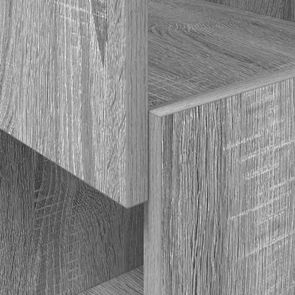 vidaXL Meuble d'angle Sonoma gris 25,5x25x102 cm Aggloméré