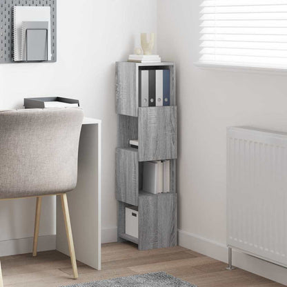 vidaXL Meuble d'angle Sonoma gris 25,5x25x102 cm Aggloméré