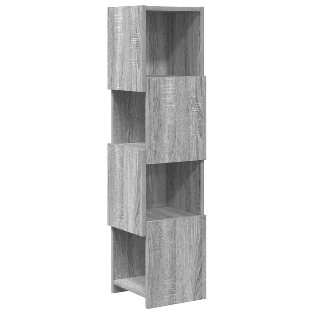 vidaXL Meuble d'angle Sonoma gris 25,5x25x102 cm Aggloméré