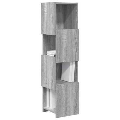 vidaXL Meuble d'angle Sonoma gris 25,5x25x102 cm Aggloméré