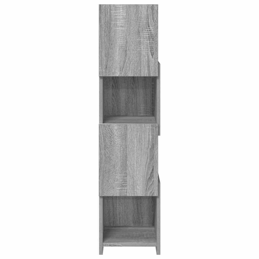 vidaXL Meuble d'angle Sonoma gris 25,5x25x102 cm Aggloméré
