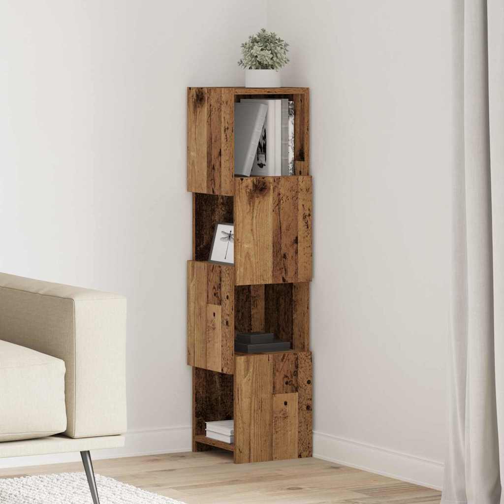 Eckschrank Altholz 25,5x25x102cm Holzwerkstoff