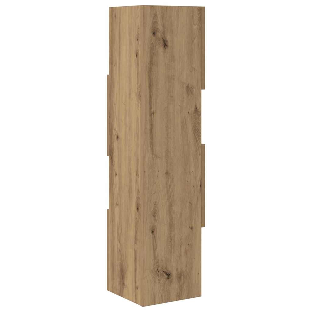 vidaXL Meuble d'angle chêne artisan 25,5x25x102 cm en bois d'ingénierie