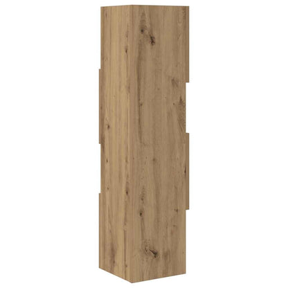 vidaXL Meuble d'angle chêne artisan 25,5x25x102 cm en bois d'ingénierie