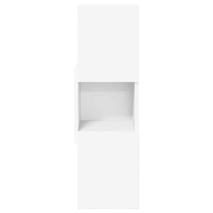vidaXL Armoire d'angle 25,5x25x80 cm Bois d'ingénierie