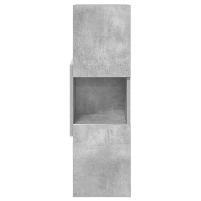 Eckschrank Beton Grau 25,5x25x80cm Holzwerkstoff