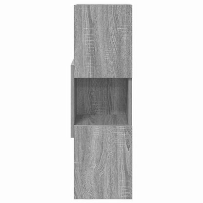 vidaXL Armoire d'angle Sonoma Gris 25,5x25x80cm Bois d'ingénierie