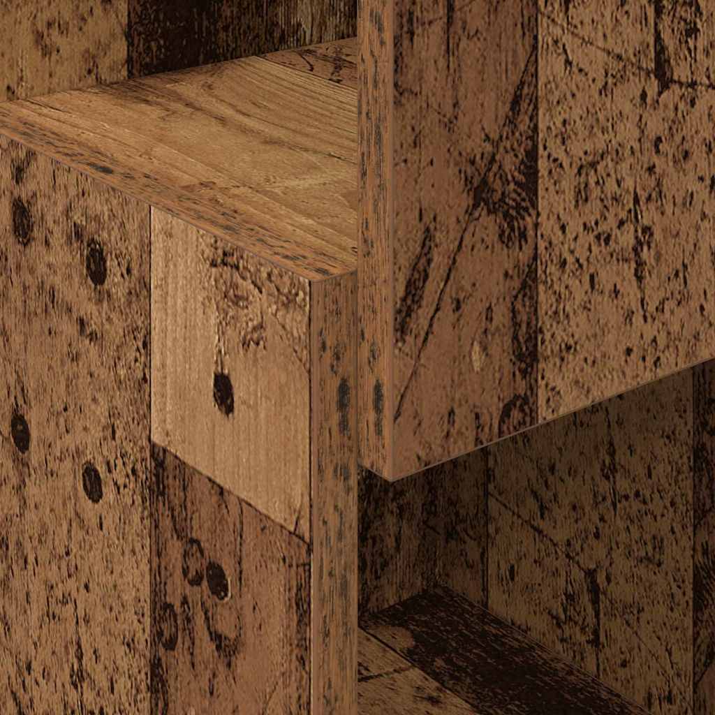 vidaXL Meuble d'angle en bois de récupération 25,5x25x80 cm Bois d'ingénierie
