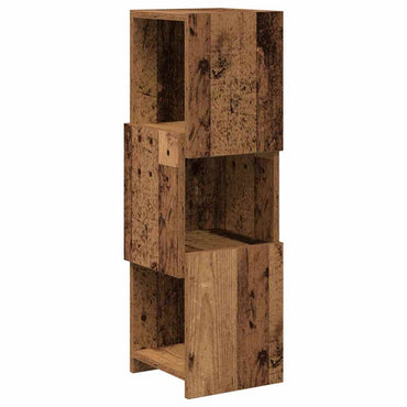 vidaXL Meuble d'angle en bois de récupération 25,5x25x80 cm Bois d'ingénierie