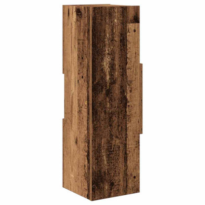 vidaXL Meuble d'angle en bois de récupération 25,5x25x80 cm Bois d'ingénierie